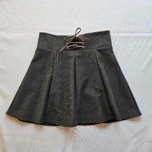 Gray Paneled A Line Skirt - One Size/ US XS-S